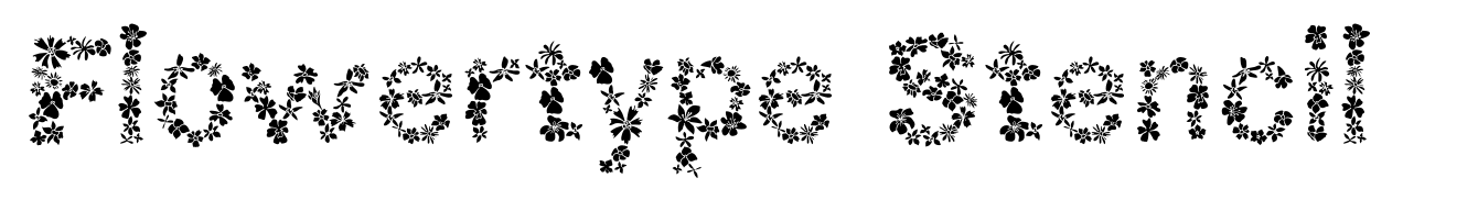 Flowertype Stencil